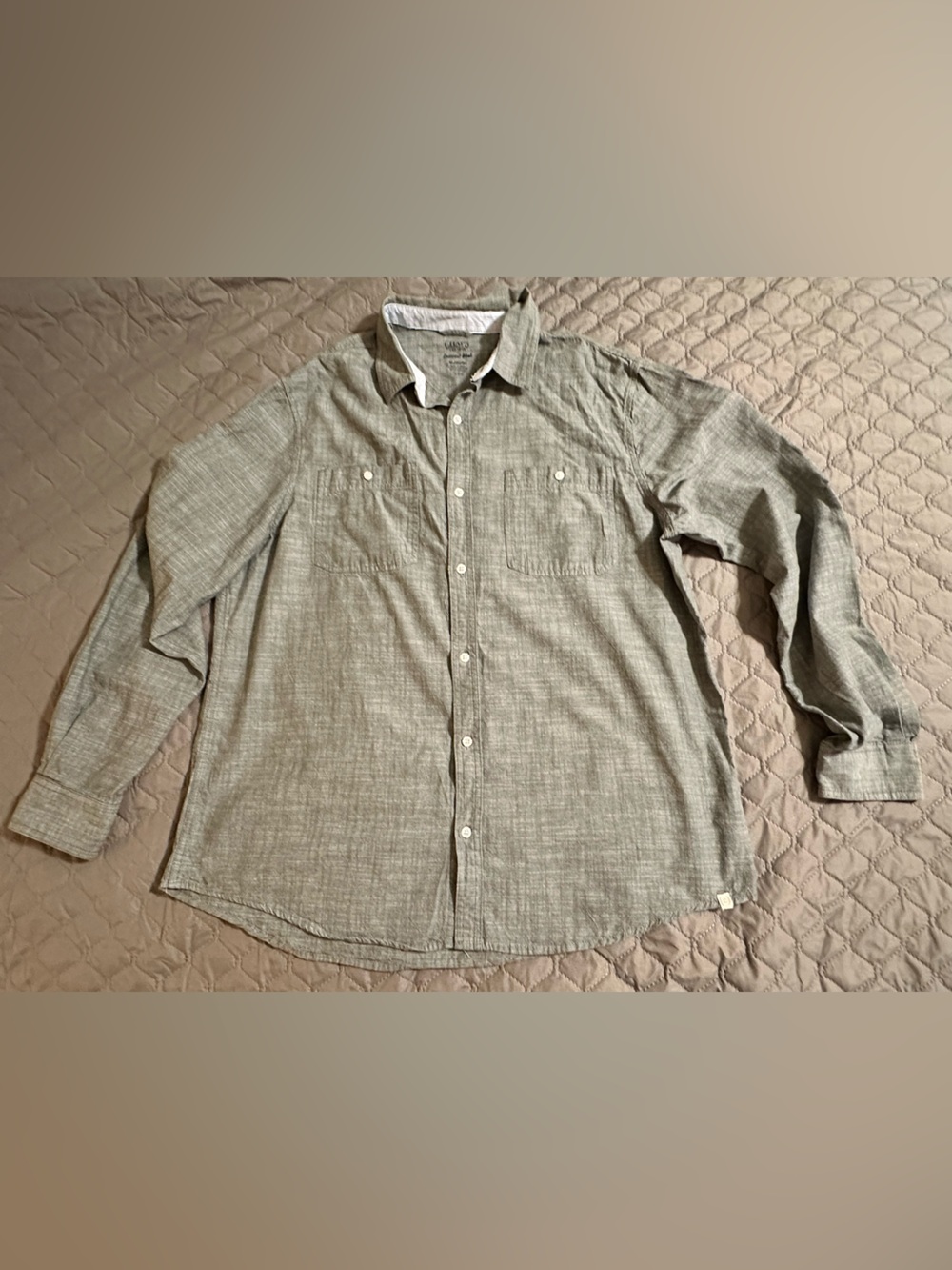 Chaps Seacoast Wash Men's Long-Sleeve Button-Up Shirt XL
